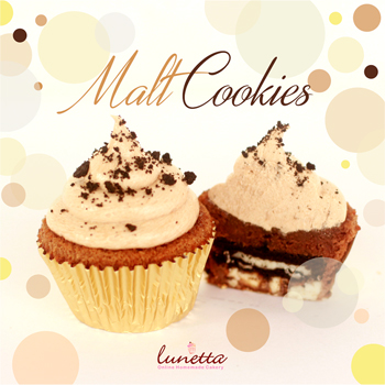 Malt Cookies Cupcake Lunetta Enak 